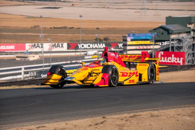Ryan Hunter-Reay exits Turn 2 during the open test at Sonoma Raceway -- Photo by: Mike Finnegan