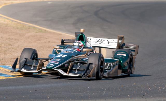 Indy Lights driver Zach Veach on course during the open test at Sonoma Raceway -- Photo by: Mike Finnegan