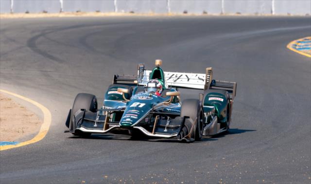 Indy Lighst driver Zach Veach on course during the open test at Sonoma Raceway -- Photo by: Mike Finnegan