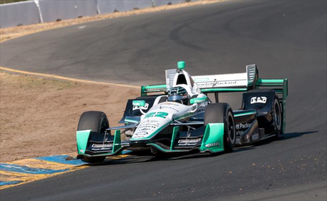 Simon Pagenaud on course during the open test at Sonoma Raceway -- Photo by: Mike Finnegan