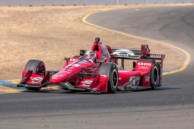 Graham Rahal on course during the open test at Sonoma Raceway -- Photo by: Mike Finnegan