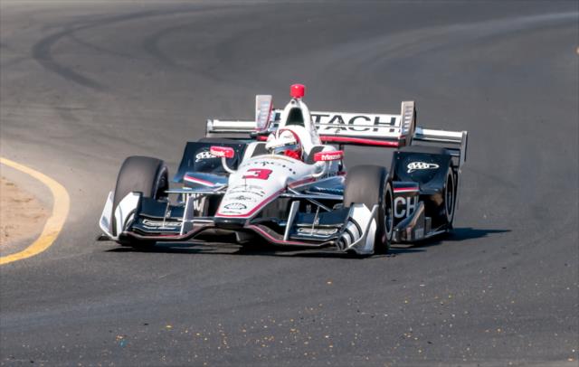 Helio Castroneves on course during the open test at Sonoma Raceway -- Photo by: Mike Finnegan