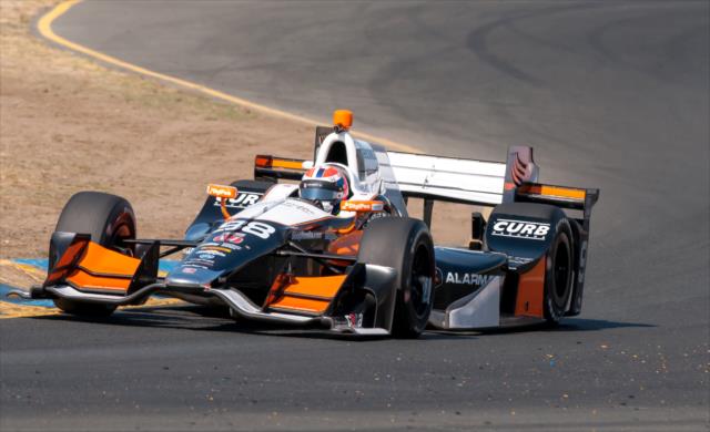 Alexander Rossi on course during the open test at Sonoma Raceway -- Photo by: Mike Finnegan