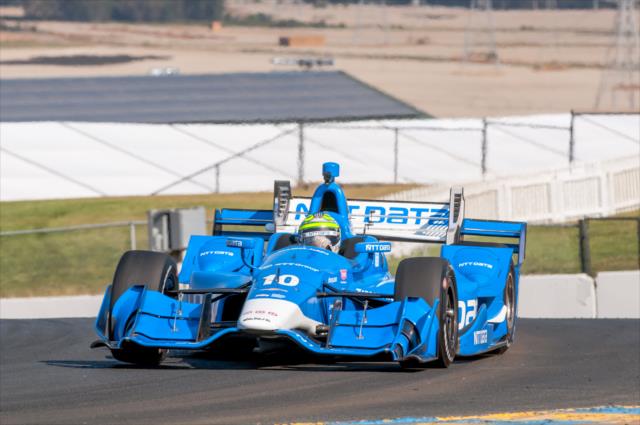 Tony Kanaan exits Turn 2 during the open test at Sonoma Raceway -- Photo by: Mike Finnegan