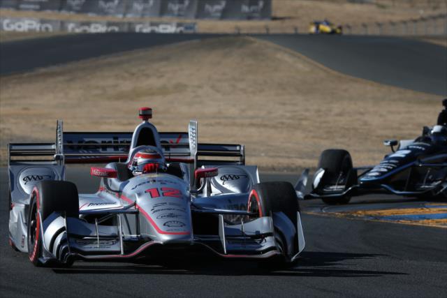 Will Power exits the Turn 9-9a Esses during the GoPro Grand prix of Sonoma -- Photo by: Chris Jones