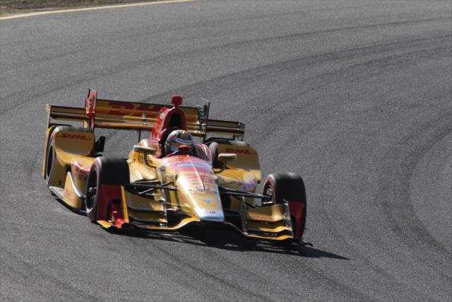 Ryan Hunter-Reay enters the Turn 6 Carousel during the GoPro Grand Prix of Sonoma -- Photo by: Richard Dowdy