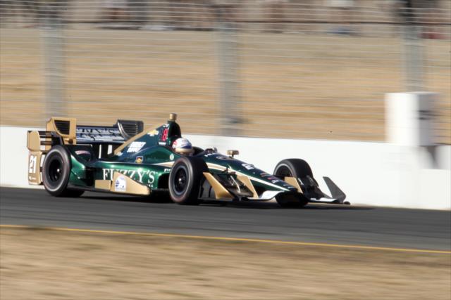 Josef Newgarden streaks toward the Turn 9-9A Esses during the GoPro Grand Prix of Sonoma at Sonoma Raceway -- Photo by: Richard Dowdy