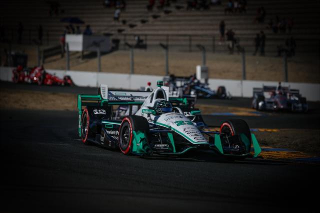 Simon Pagenaud navigates the Turn 9-9A Esses during the GoPro Grand Prix of Sonoma -- Photo by: Shawn Gritzmacher