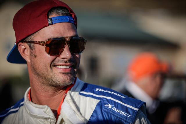 Actor Taylor Kinney on pit lane prior to his two-seater ride around Sonoma Raceway -- Photo by: Shawn Gritzmacher