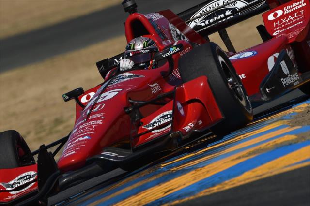 Graham Rahal navigates the Turn 9-9A Esses during the GoPro Grand Prix of Sonoma -- Photo by: Chris Owens