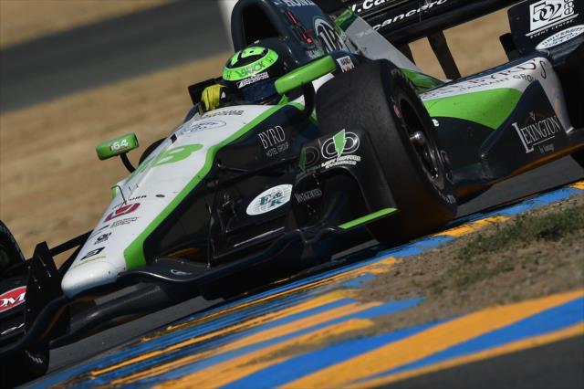 Conor Daly navigates the Turn 9-9A Esses during the GoPro Grand Prix of Sonoma -- Photo by: Chris Owens