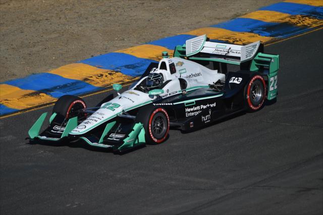 Simon Pagenaud apexes Turn 2 during the GoPro Grand Prix of Sonoma -- Photo by: Chris Owens