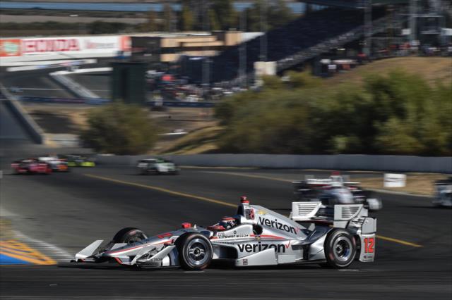 Will Power enters the Turn 7 Hairpin during the GoPro Grand Prix of Sonoma -- Photo by: Chris Owens