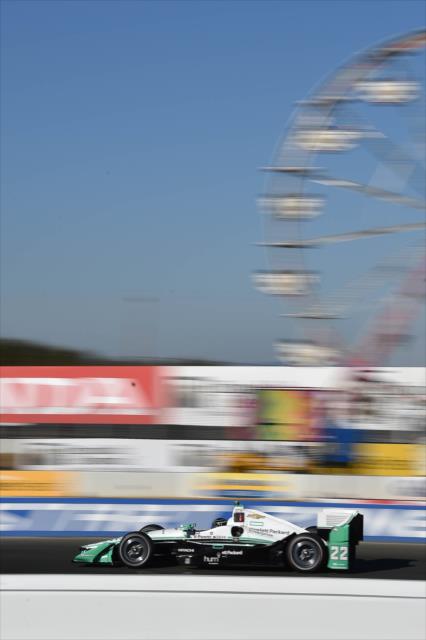Simon Pagenaud streaks down the frontstretch during the GoPro Grand Prix of Sonoma -- Photo by: Chris Owens