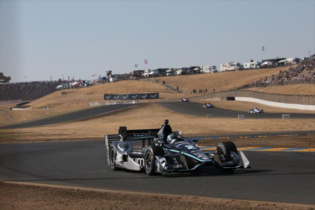 Josef Newgarden exits the Turns 9-9A Esses complex during the GoPro Grand Prix of Sonoma -- Photo by: Chris Jones