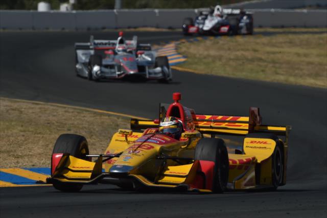Ryan Hunter-Reay rolls through the Turns 8-8A backstretch esses during the GoPro Grand Prix of Sonoma at Sonoma Raceway -- Photo by: Chris Owens