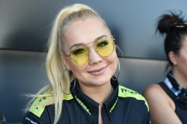 Country music artist RaeLynn relaxes backstage during pre-race festivities for the GoPro Grand Prix of Sonoma at Sonoma Raceway -- Photo by: Chris Owens