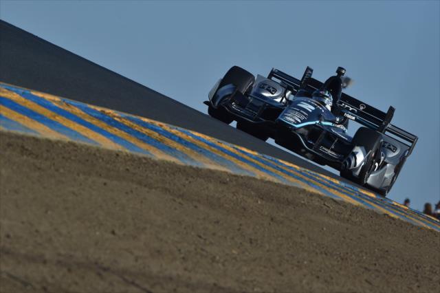 Josef Newgarden crests the Turn 3A hill during the GoPro Grand Prix of Sonoma at Sonoma Raceway -- Photo by: Chris Owens
