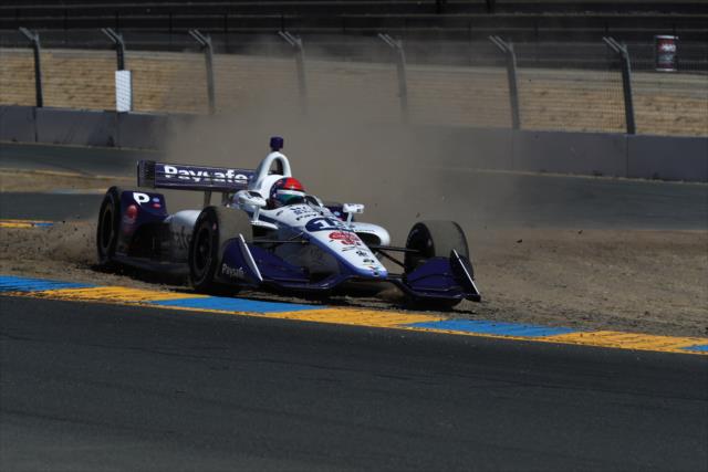 Pietro Fittipaldi cuts the corner through the Turns 9-9A Esses section during practice for the INDYCAR Grand Prix of Sonoma at Sonoma Raceway -- Photo by: Chris Jones