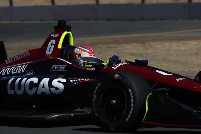 Carlos Munoz navigates the Turns 9-9A Esses section during practice for the INDYCAR Grand Prix of Sonoma at Sonoma Raceway -- Photo by: Chris Jones