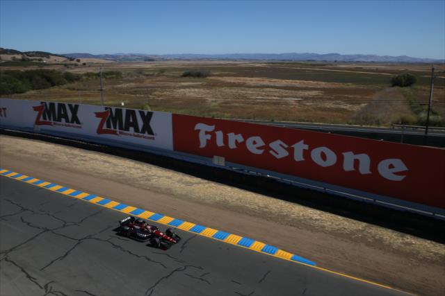 Carlos Munoz sails out of Turn 10 during practice for the INDYCAR Grand Prix of Sonoma at Sonoma Raceway -- Photo by: Chris Jones