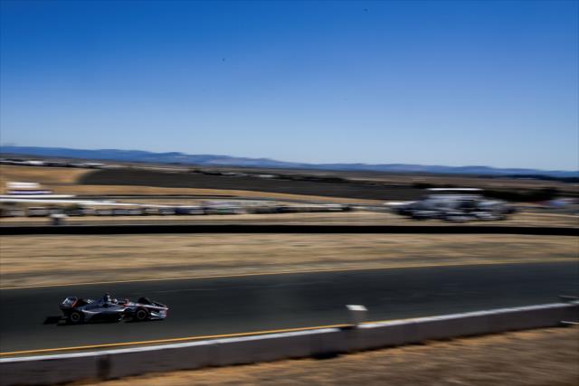 Will Power sets up for the Turn 6 Carousel turn during practice for the INDYCAR Grand Prix of Sonoma at Sonoma Raceway -- Photo by: Joe Skibinski