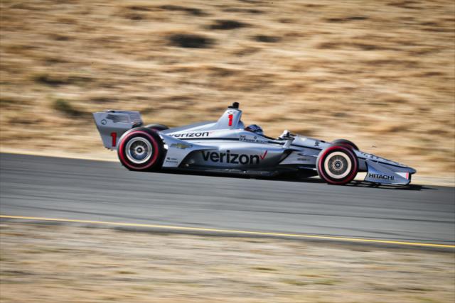 Josef Newgarden races through the Turn 6 Carousel turn during qualifications for the INDYCAR Grand Prix of Sonoma at Sonoma Raceway -- Photo by: Richard Dowdy