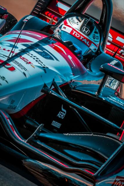Graham Rahal sails through the Turn 9-9A Esses section during qualifications for the INDYCAR Grand Prix of Sonoma at Sonoma Raceway -- Photo by: Shawn Gritzmacher