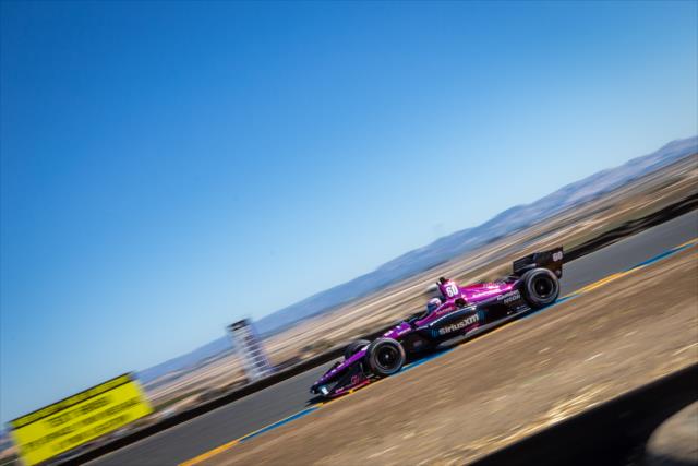Jack Harvey crests the Turn 2 hill during practice for the INDYCAR Grand Prix of Sonoma at Sonoma Raceway -- Photo by: Stephen King