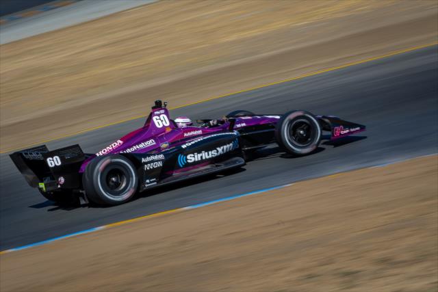 Jack Harvey streaks toward Turn 5 during practice for the INDYCAR Grand Prix of Sonoma at Sonoma Raceway -- Photo by: Stephen King