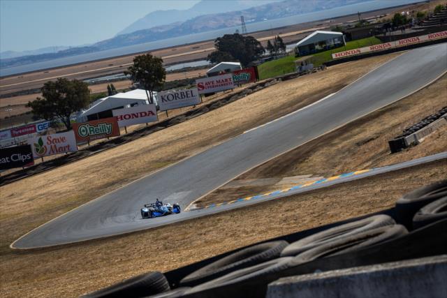 Takuma Sato shoots into Turn 3 during practice for the INDYCAR Grand Prix of Sonoma at Sonoma Raceway -- Photo by: Stephen King