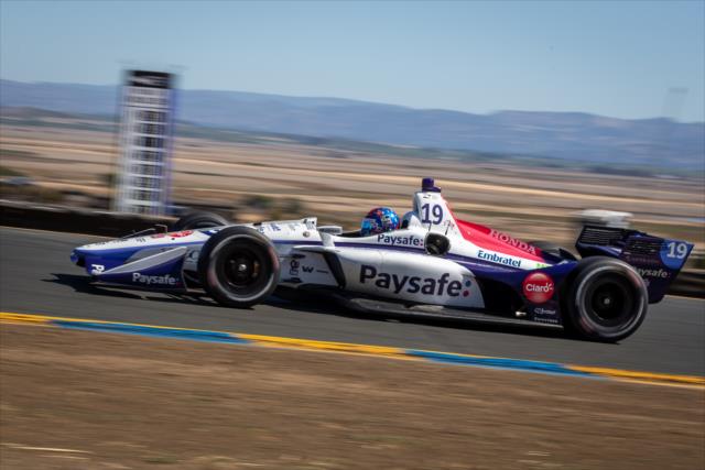 Pietro Fittipaldi sails out of Turn 2 during practice for the INDYCAR Grand Prix of Sonoma at Sonoma Raceway -- Photo by: Stephen King