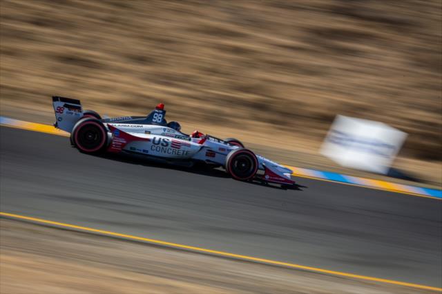 Marco Andretti races through the Turn 6 Carousel turn during qualifications for the INDYCAR Grand Prix of Sonoma at Sonoma Raceway -- Photo by: Stephen King