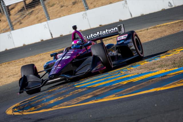 Jack Harvey sails through the Turn 9-9A Esses section during qualifications for the INDYCAR Grand Prix of Sonoma at Sonoma Raceway -- Photo by: Stephen King