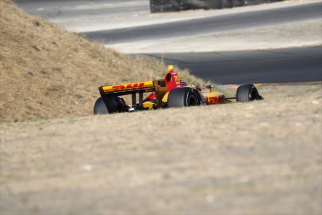 Ryan Hunter-Reay dives through the Turn 6 Carousel turn during the INDYCAR Grand Prix of Sonoma at Sonoma Raceway -- Photo by: Chris Jones