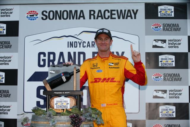 Ryan Hunter-Reay wins the 2018 INDYCAR Grand Prix of Sonoma at Sonoma Raceway -- Photo by: Chris Jones
