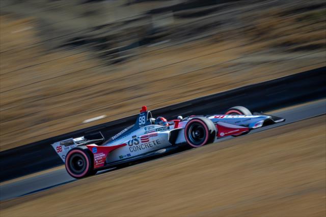 Marco Andretti streaks up the hill toward Turn 3 during the INDYCAR Grand Prix of Sonoma at Sonoma Raceway -- Photo by: Stephen King
