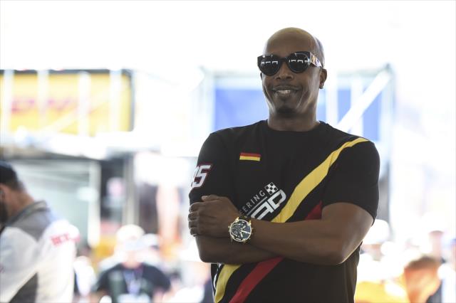 MC Hammer watches the paddock come to life during pre-race festivities for the INDYCAR Grand Prix of Sonoma at Sonoma Raceway -- Photo by: Chris Owens