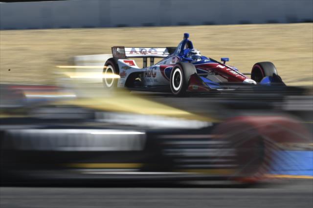 Tony Kanaan sets up for the Turn 7 hairpin during the INDYCAR Grand Prix of Sonoma at Sonoma Raceway -- Photo by: Chris Owens