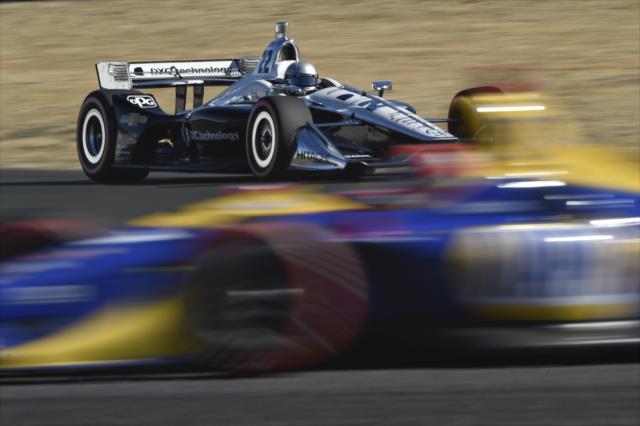 Simon Pagenaud sets up for the Turn 7 hairpin during the INDYCAR Grand Prix of Sonoma at Sonoma Raceway -- Photo by: Chris Owens