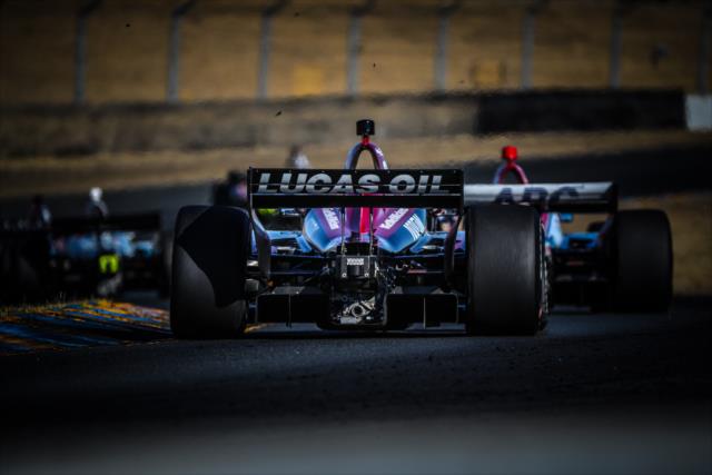 Carlos Munoz chases down the field through the backstretch esses during the INDYCAR Grand Prix of Sonoma at Sonoma Raceway -- Photo by: Shawn Gritzmacher