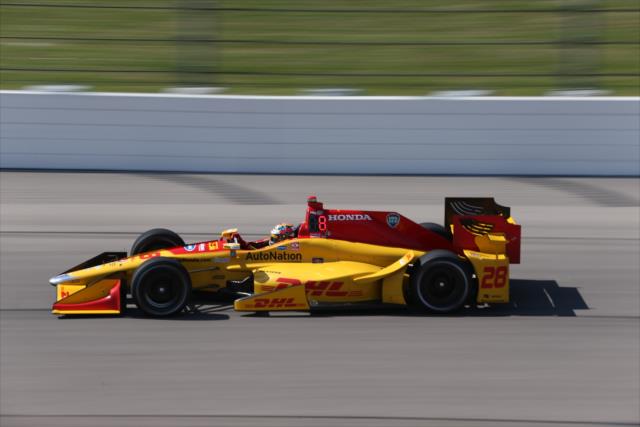 Ryan Hunter-Reay on course during practice for the Iowa Corn 300 at Iowa Speedway -- Photo by: Chris Jones