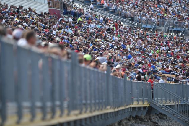 A fantastic crowd on hand to watch the Iowa Corn 300 at Iowa Speedway -- Photo by: Chris Owens