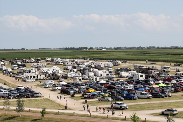 Campers set up for the Iowa 300 -- Photo by: Joe Skibinski