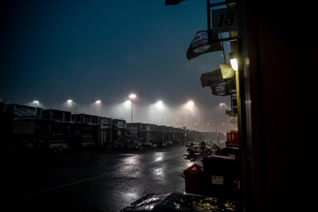 Rain pouring down at the Iowa Speedway -- Photo by: Stephen King