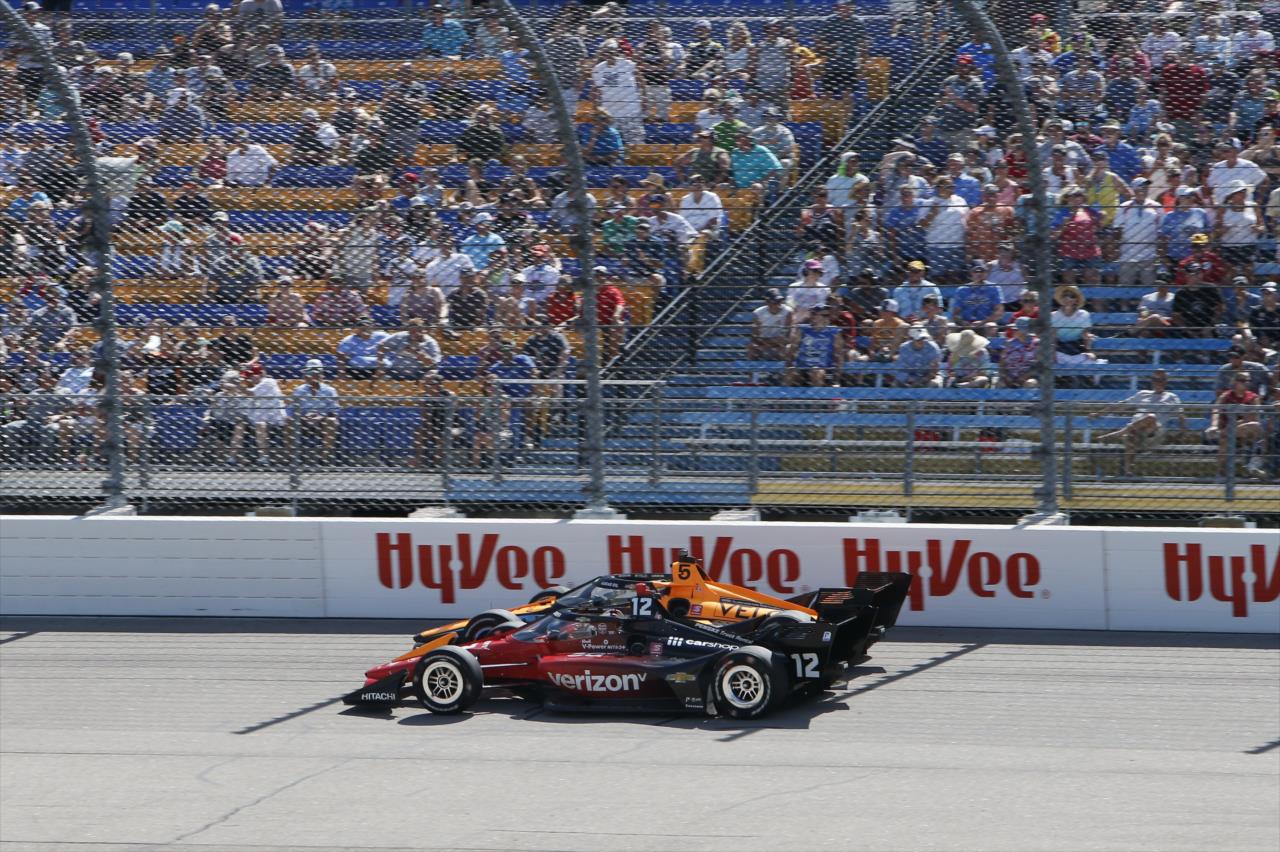 Will Power and Pato O'Ward - Hy-Vee Salute to Farmers 300 - By: Chris Jones -- Photo by: Chris Jones