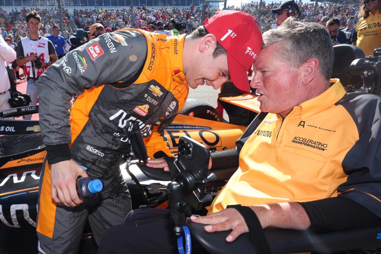 Pato O'Ward and Sam Schmidt - Hy-Vee Salute To Farmers 300 - By: Chris Owens -- Photo by: Chris Owens