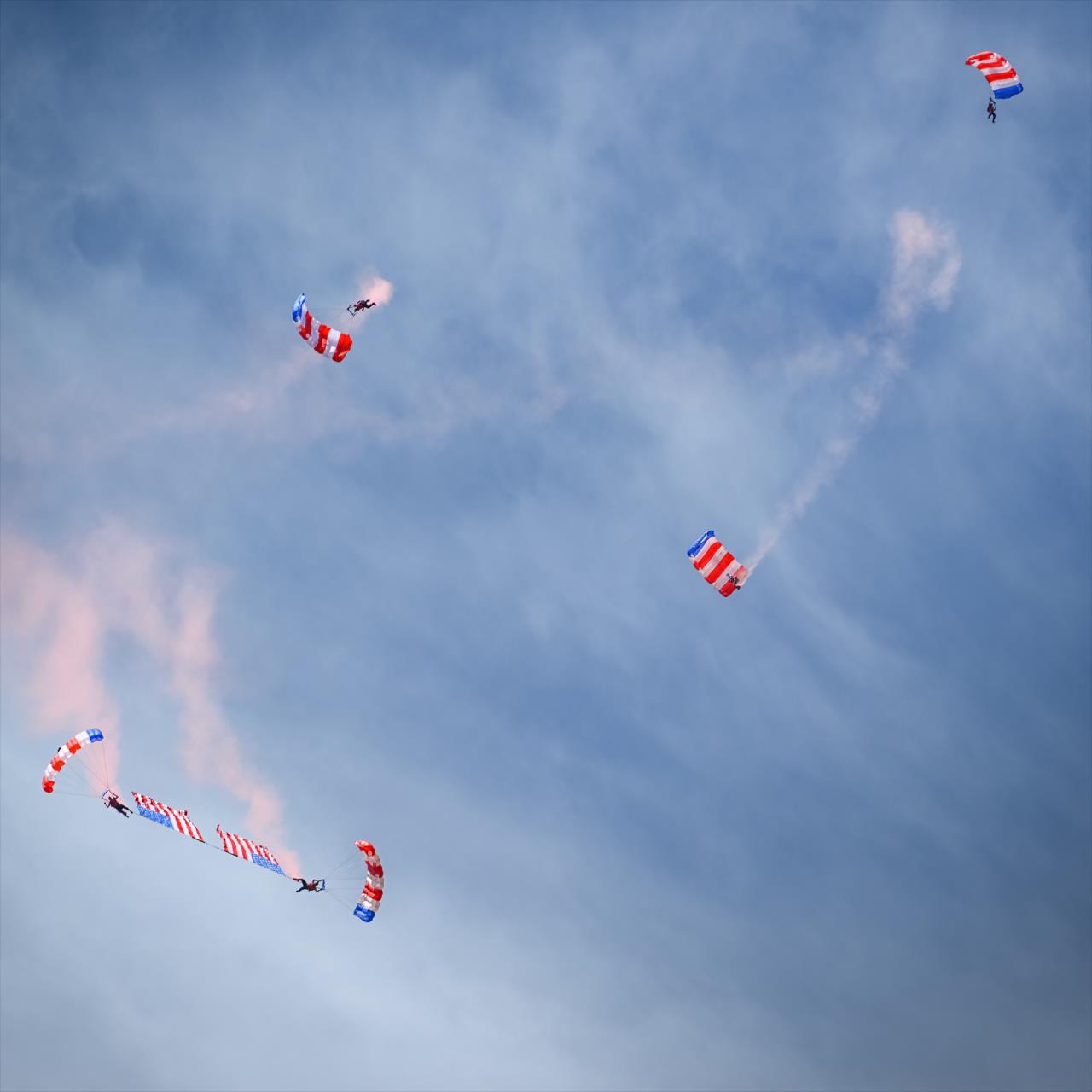 Pre-Race Skydivers - Hy-Vee Salute to Farmers 300 - By: Karl Zemlin -- Photo by: Karl Zemlin