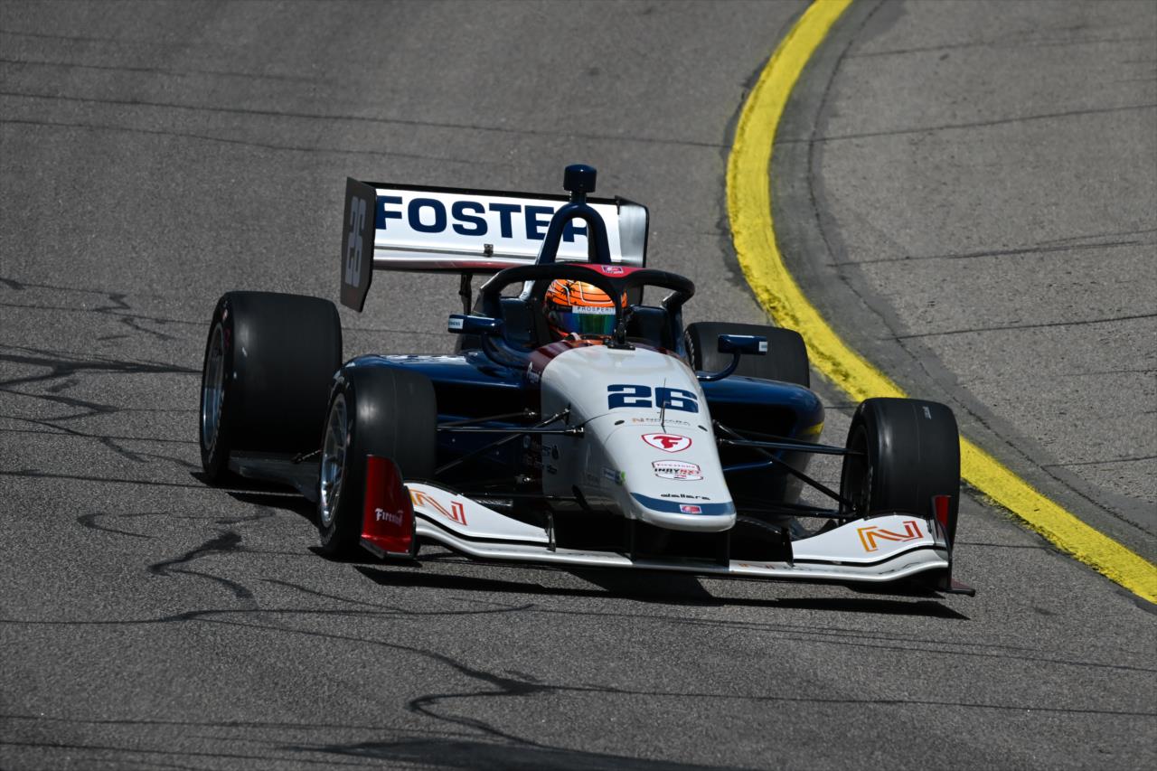 Louis Foster - INDY NXT By Firestone at Iowa Speedway - By: James Black -- Photo by: James  Black