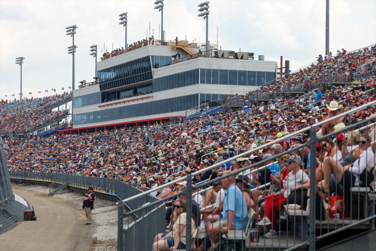 Packed grandstands - Hy-Vee Homefront 250 Presented by Instacart - By: Chris Owens -- Photo by: Chris Owens